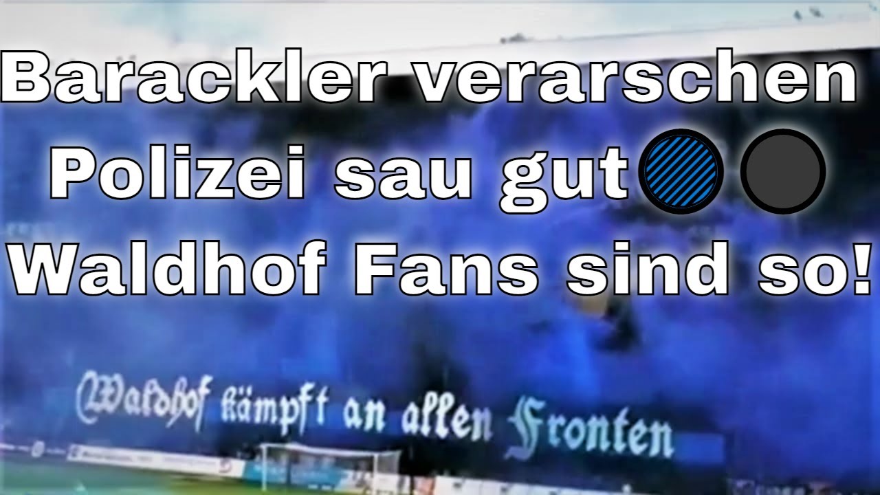 Barackler verarschen Polizei sau gut 🔵⚫Waldhof Fans sind so!