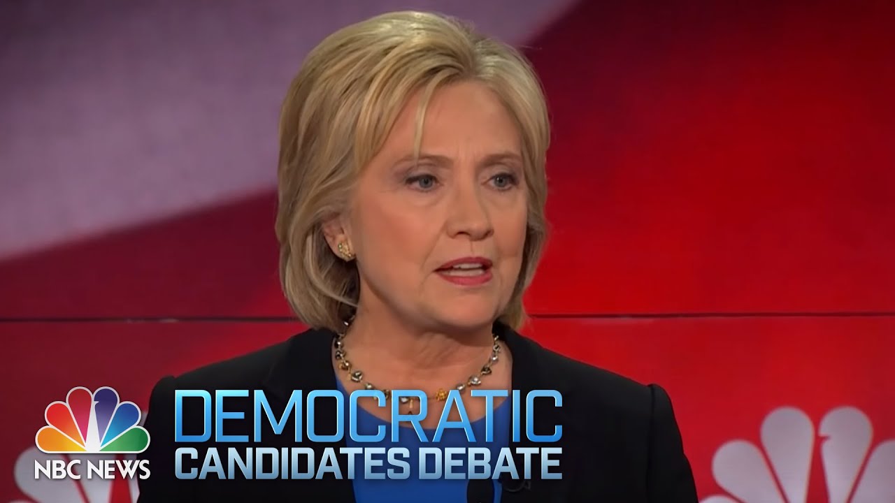 Clinton: Must Stop Treating Drug Addicts As Criminals | Democratic Debate | NBC News-YouTube