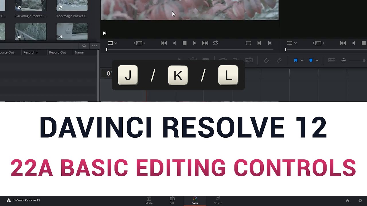 DaVinci Resolve 12 - 22a Basic Editing Controls