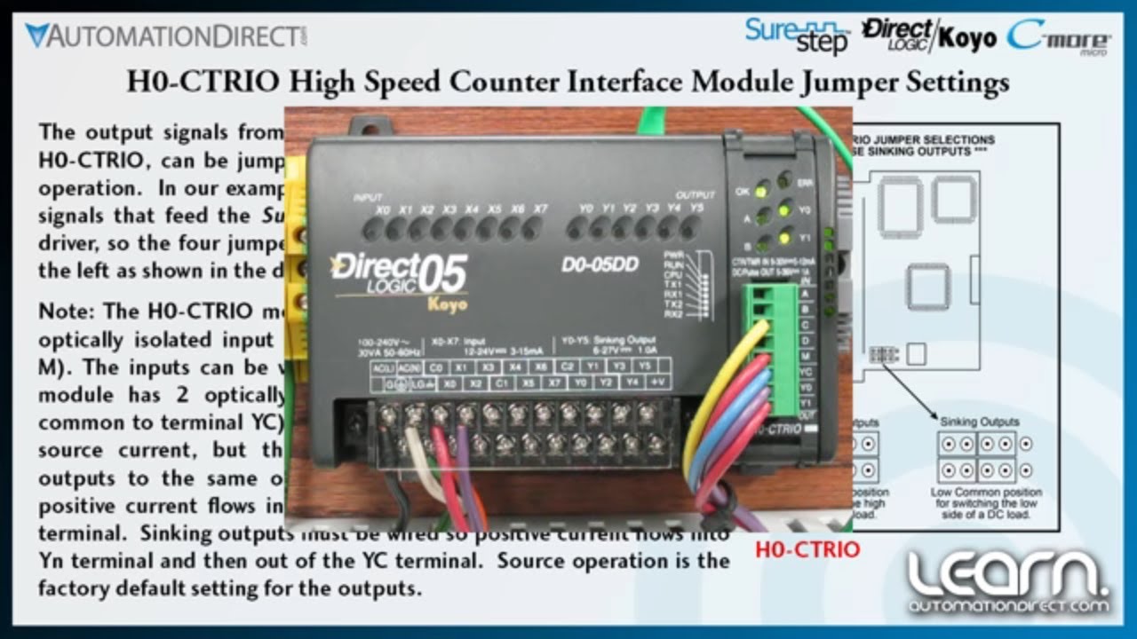 DirectLOGIC Motion Control: Module Jumper Settings (Part 4 of 8) from AutomationDirect