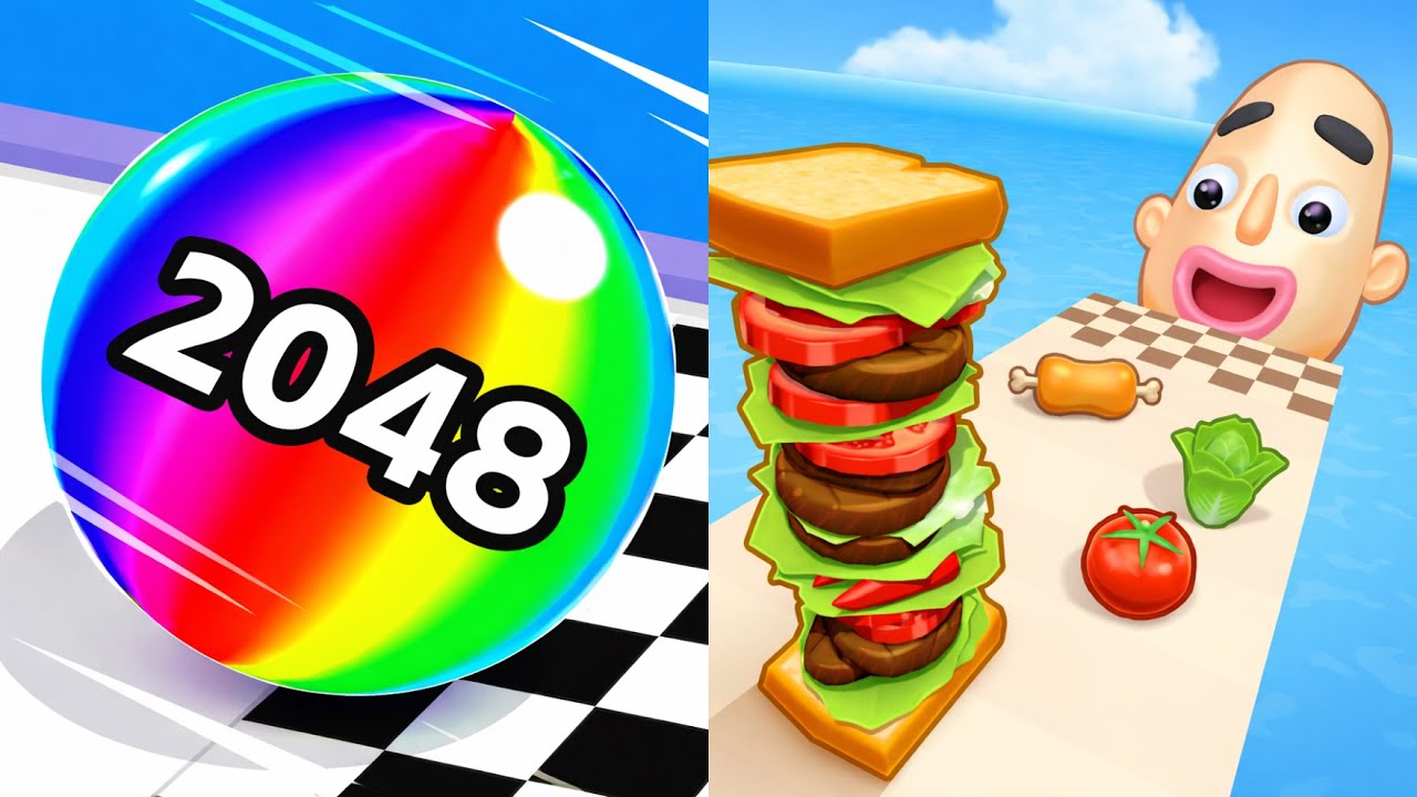 2 Extreme Endless Runner Games Sandwich Runner And Ball Run 2048 Compared