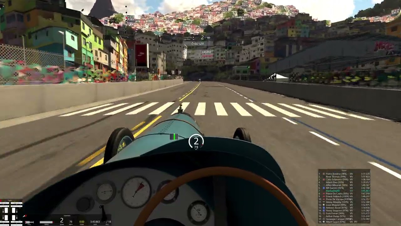 Assetto Corsa 1923 Delage 2LCV at Rio - Great Race!