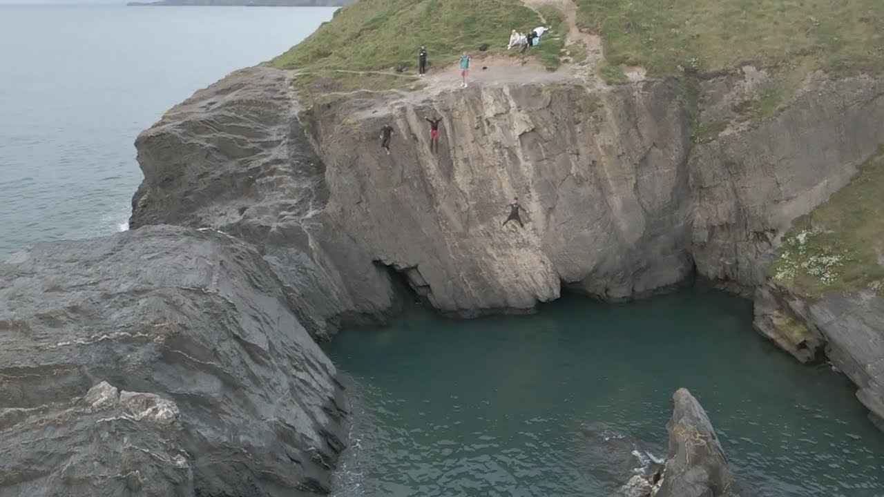 Aberporth Beach drone tour