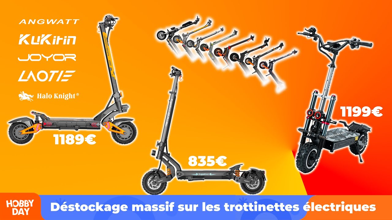 Les trottinettes à prix cassés pendant les Hobby Days de Banggood !