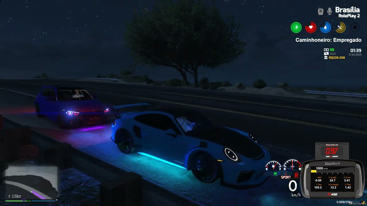 BRASILIA RP ROLE DE PORSCHE 911 GT3 RS & BMW 120I ( COM O MATHECHA)