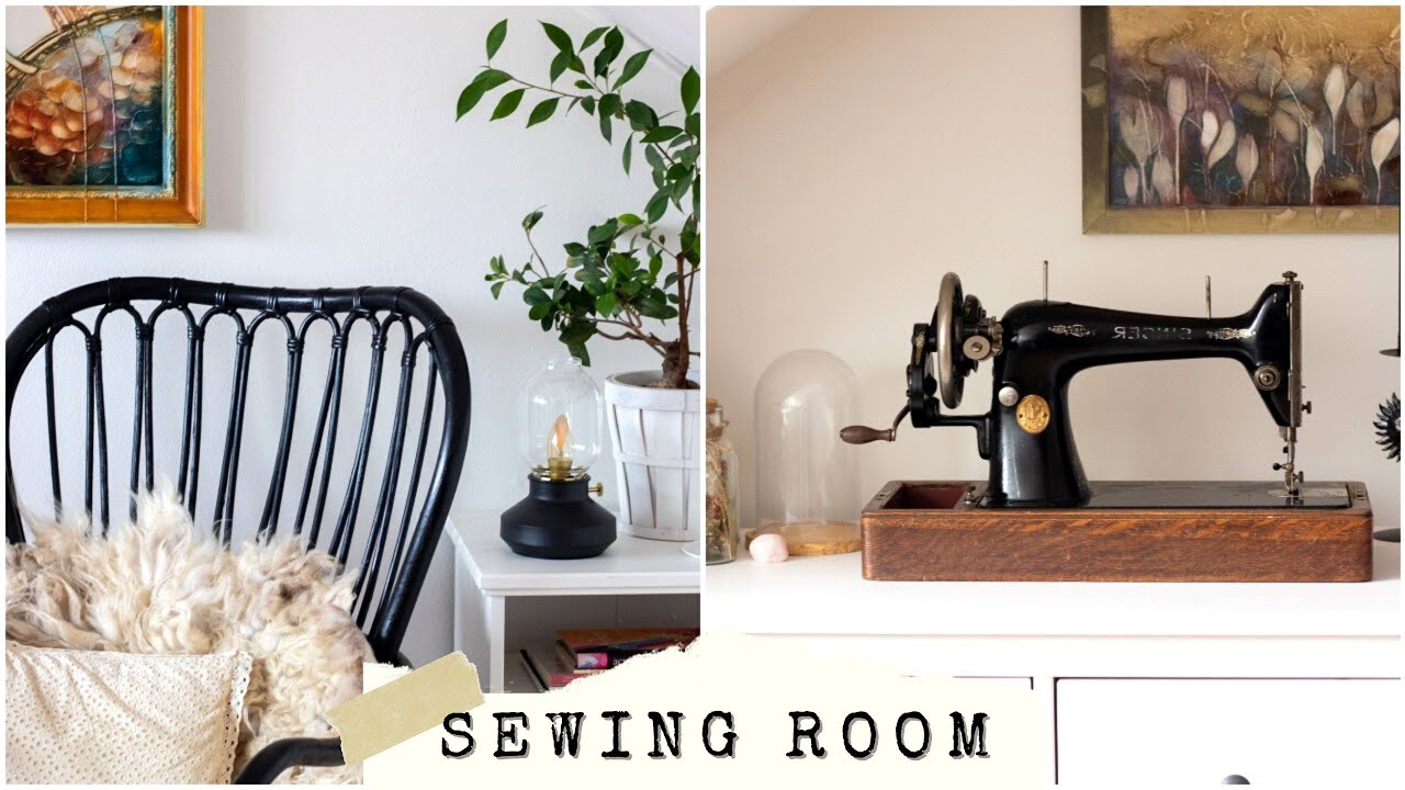 Sewing Room Makeover Before & After🧵 Cottage Attic Vibes