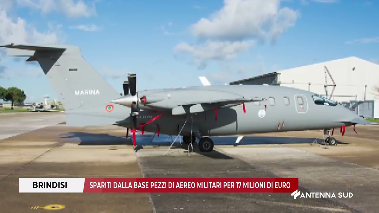 24 FEBBRAIO 2026 - BRINDISI - SPARITI DALLA BASE PEZZI DI AEREO MILITARI PER 17 MILIONI DI EURO