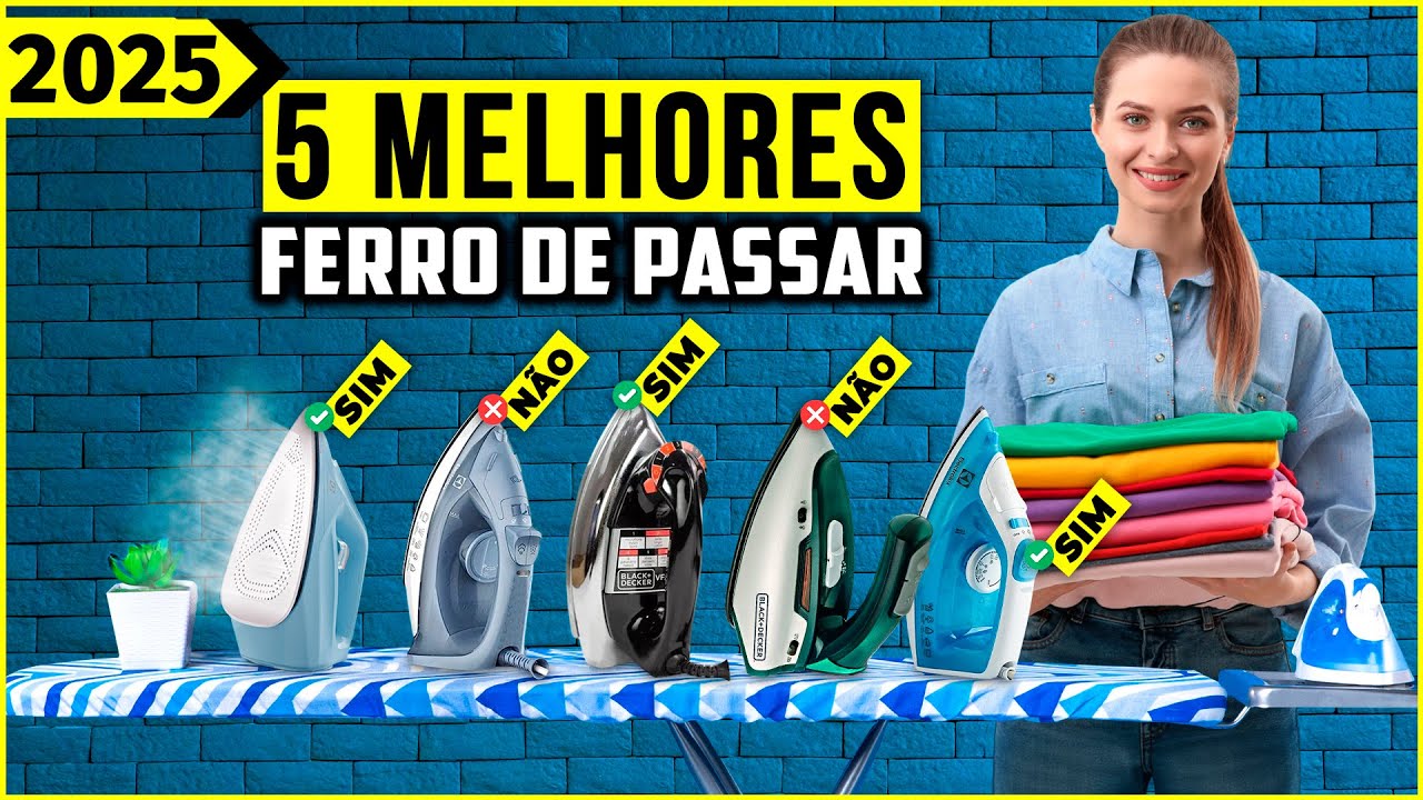 Os 5 Melhores Ferro de Passar Roupa/ Ferro De Passar De 2025!