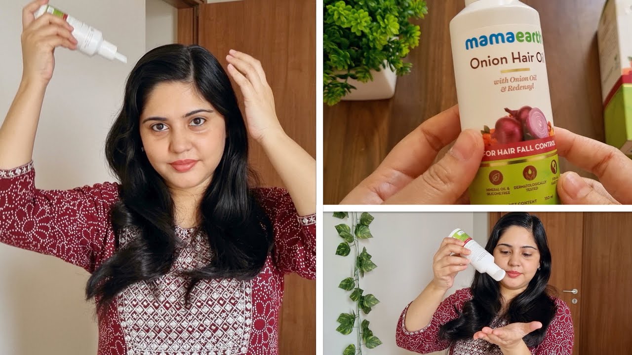 Mamaearth Onion Hair Oil Review | mamaearth hair oil buy or not ? | How to apply hair oil properly