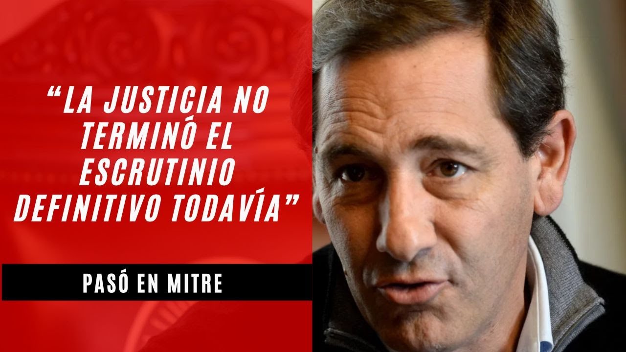 Julio Garro, intendente de La Plata: “La Justicia no terminó el escrutinio definitivo todavía”