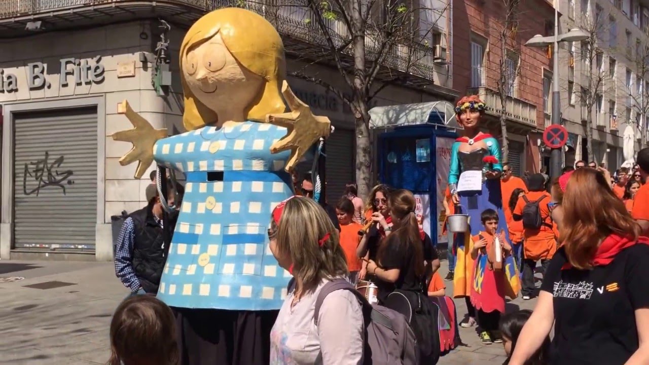 XVIII Trobada de Gegants i Capgrossos de Catalunya Escola Anxaneta de Mataró 10 abril 2016