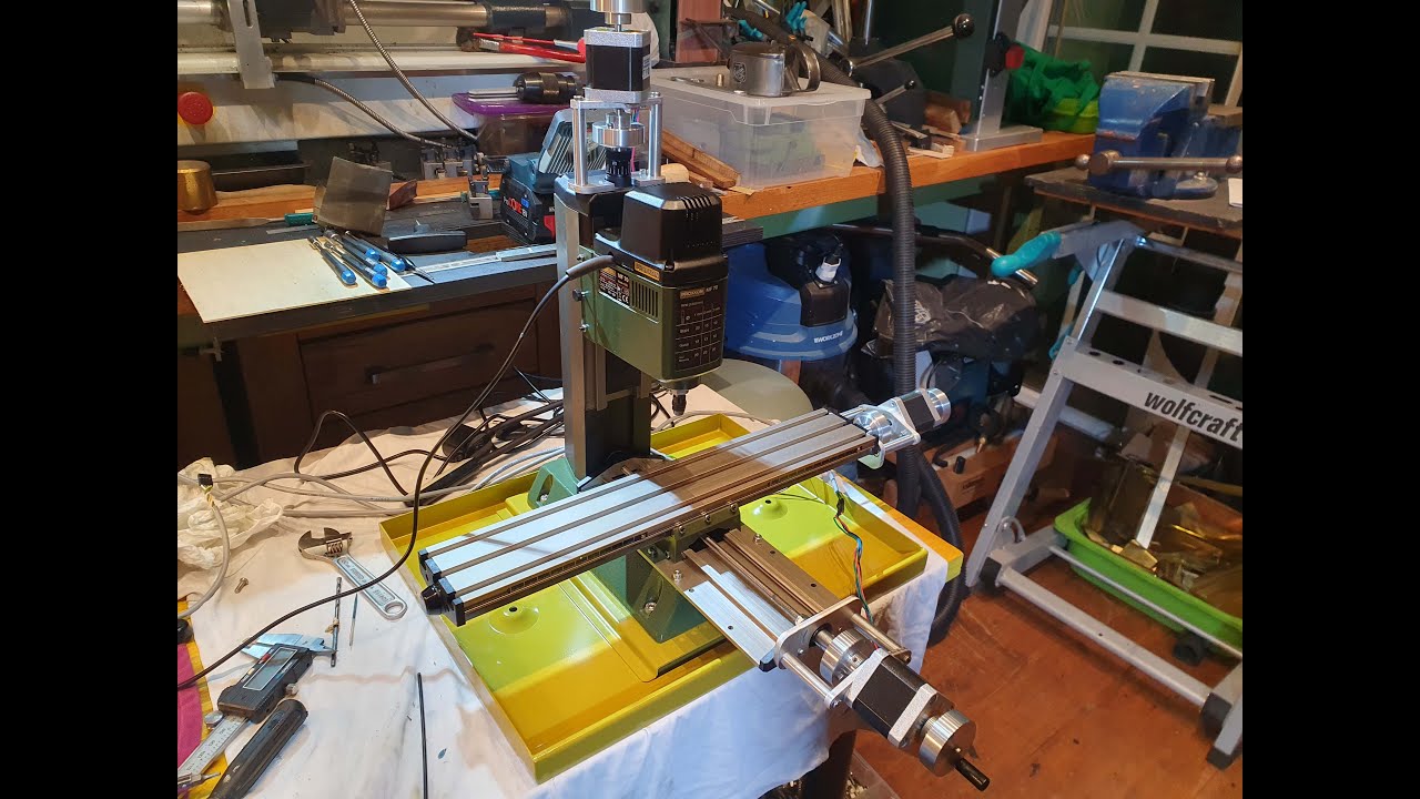 Proxxon MF70 CNC and mechanical conversion with duble milling size