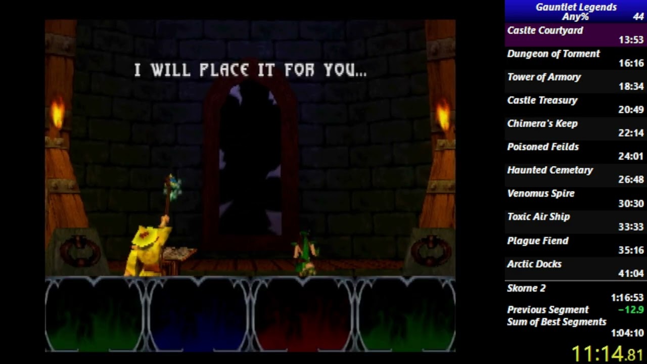 Gauntlet Legends Any% speedrun in 1:15:52