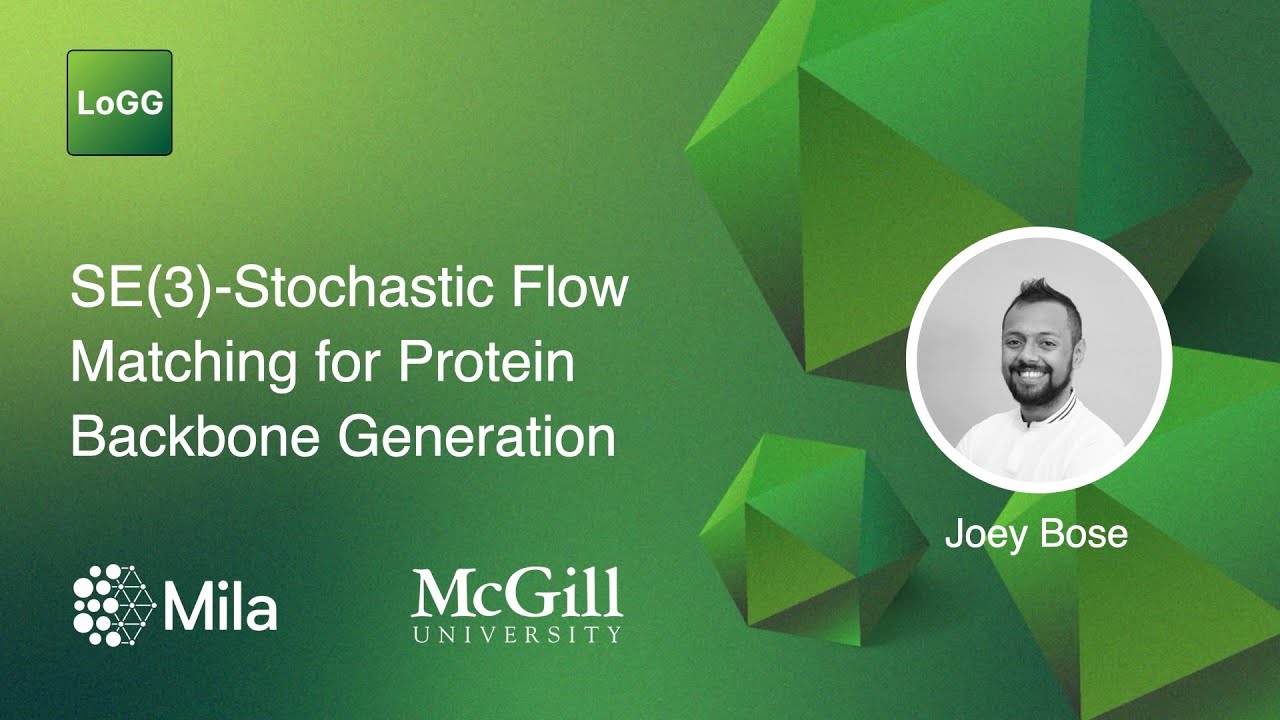 SE(3)-Stochastic Flow Matching for Protein Backbone Generation | Tara Akhound-Sadegh, Joey Bose