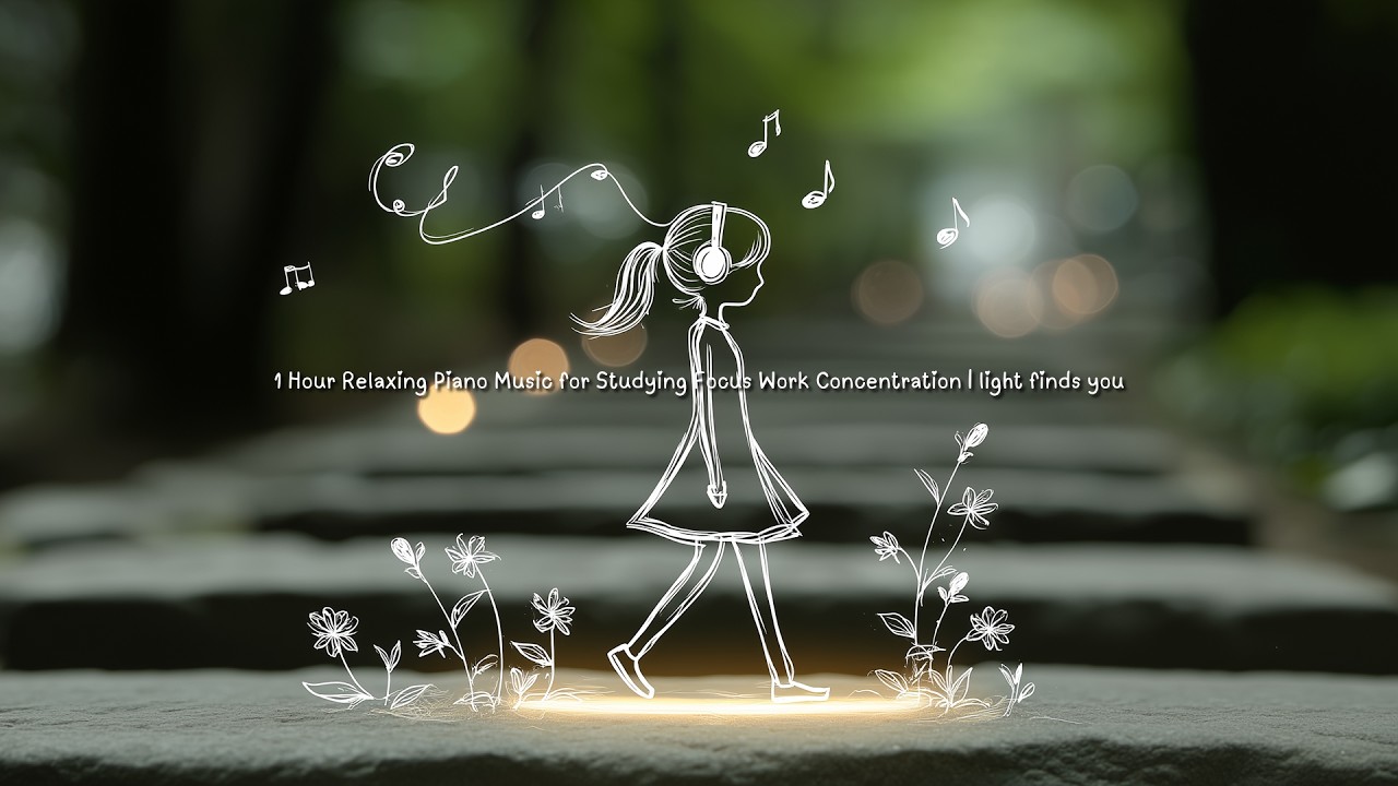 1 Hour Relaxing Piano Music for Studying Focus Work Concentration | light finds you
