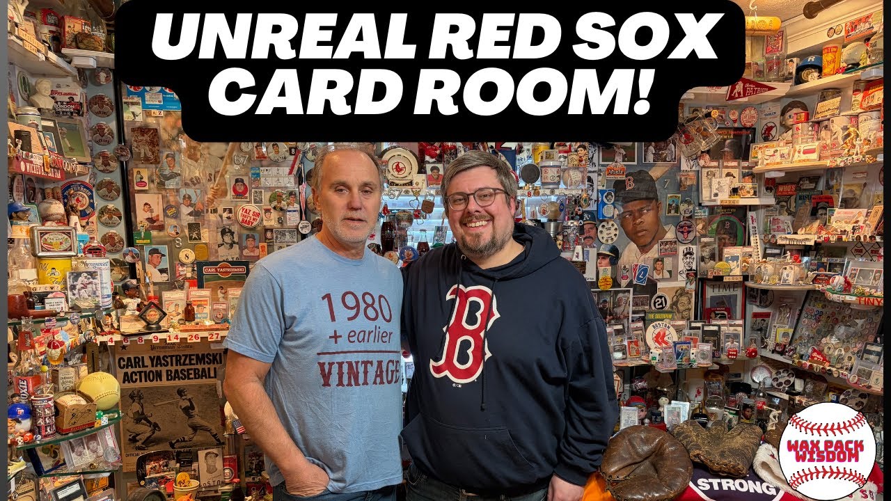 Невероятное посещение комнаты коллекционеров карточек Red Sox + потрясающие подарки от @markhoyle...