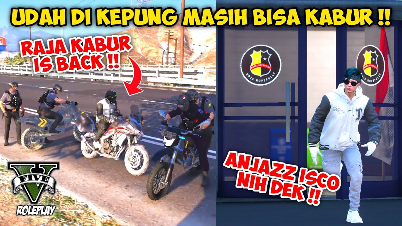 ISCO UDAH DI KEPUNG SATU BATAYLON TAPI MASIH BISA KABUR BOS !! TEORI MENIPU WKWK !! GTA V ROLEPLAY