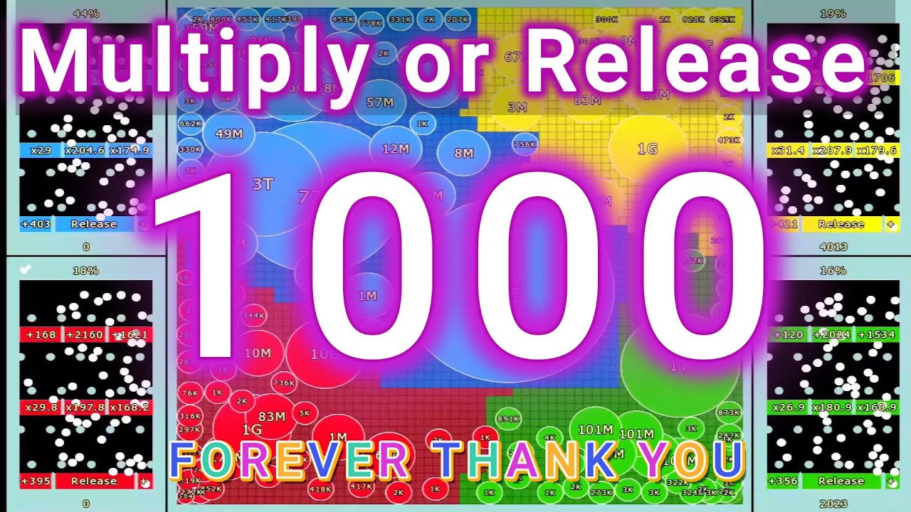 Multiply or Release #1000   Marble Race