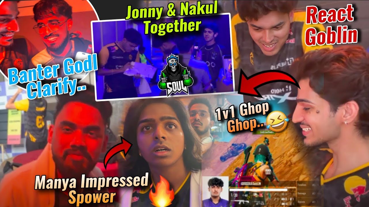 Jonny Live Reply On Goblin.😅 Jonny & Nakul Together ?💛 🚀 • Mature On Roman Banter 💯 Manya On Spower 