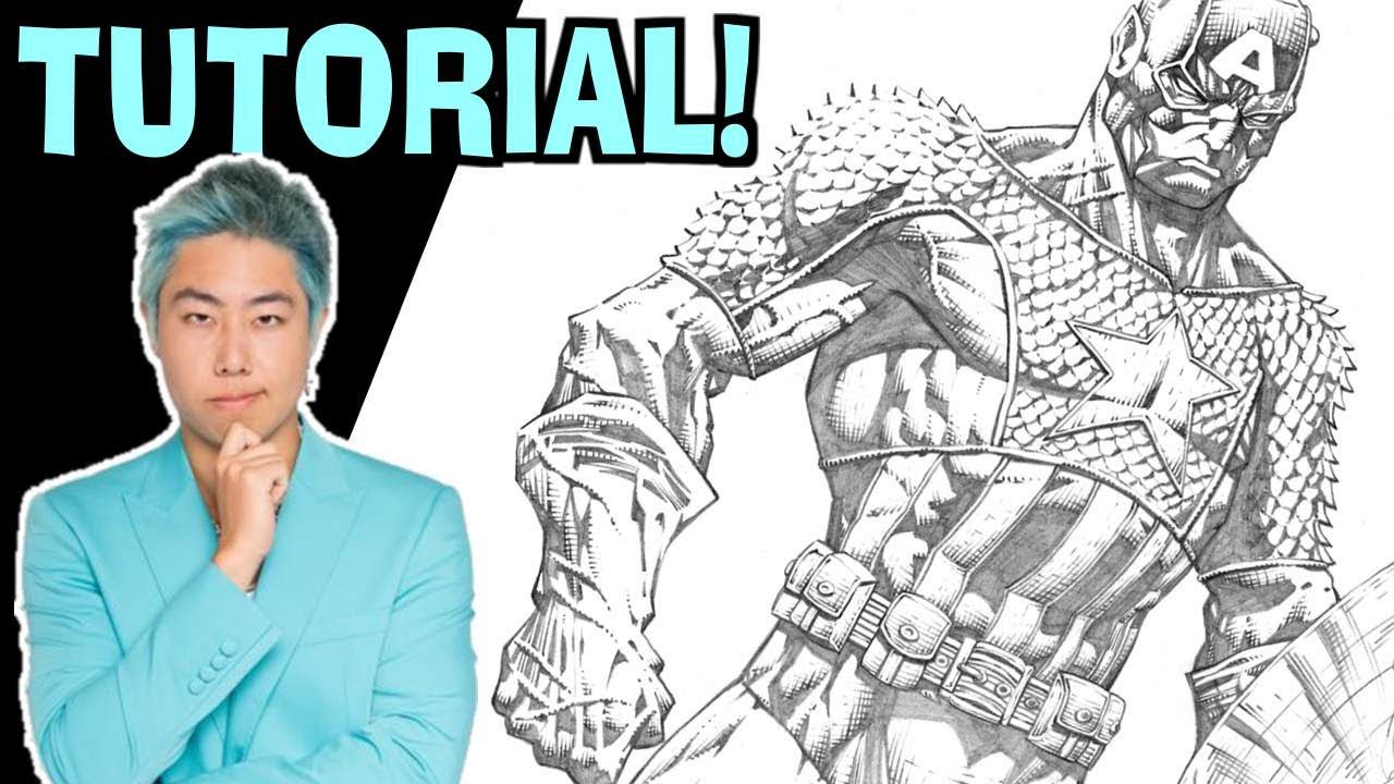 How To Draw ZHC's Captain America In 2021!