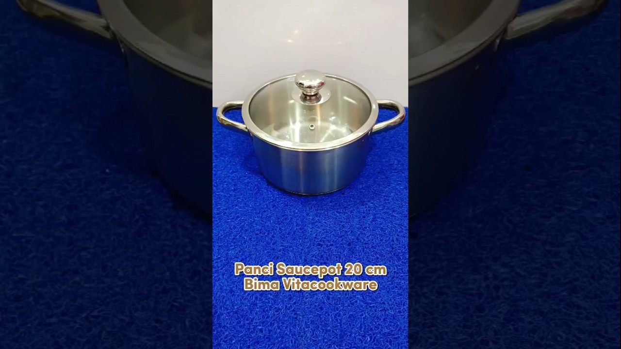 Saucepot vitacookware + Tutup Kaca Temperedglass Brand ORIGINAL BIMA EKSPORT Barang dijamin Original