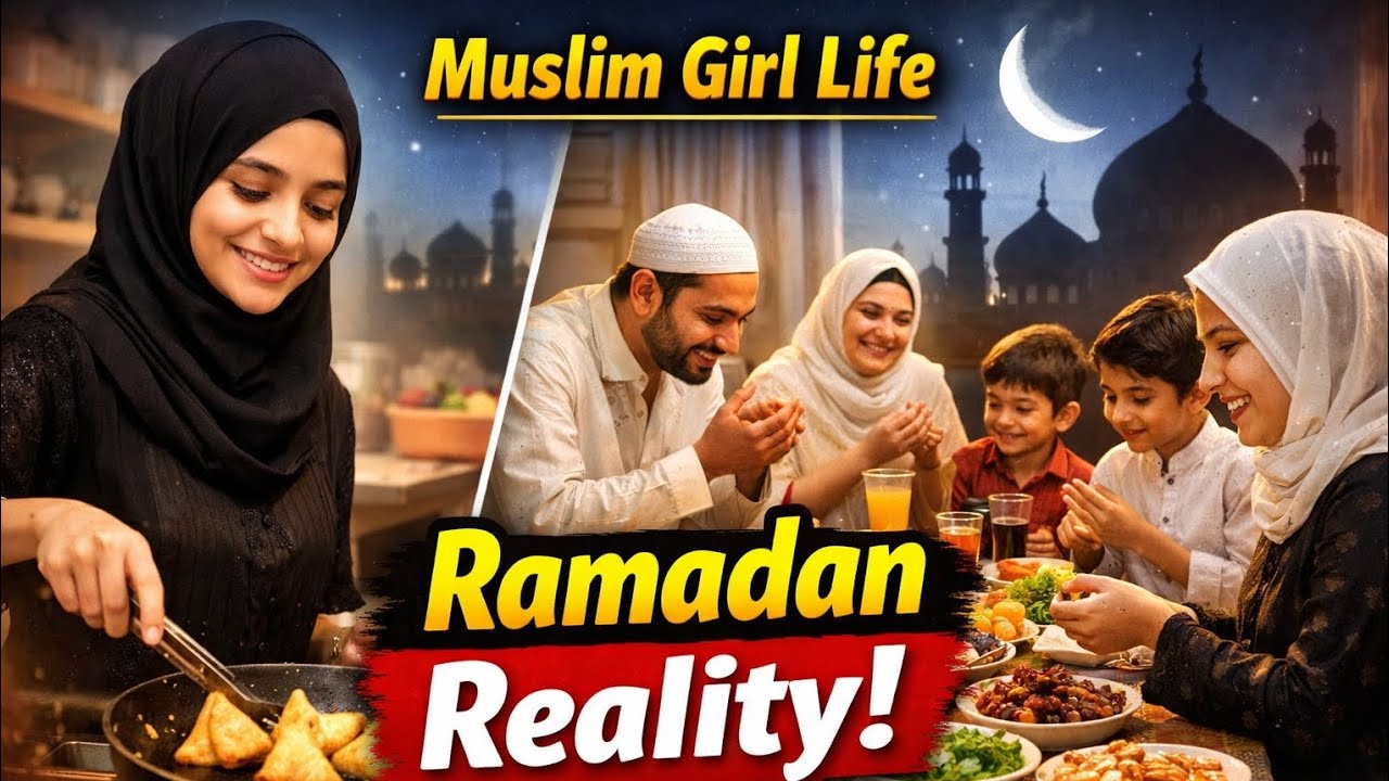 “रमज़ान में Muslim Girl की Real Life – How She Manages Family in Ramadan 🌙✨”