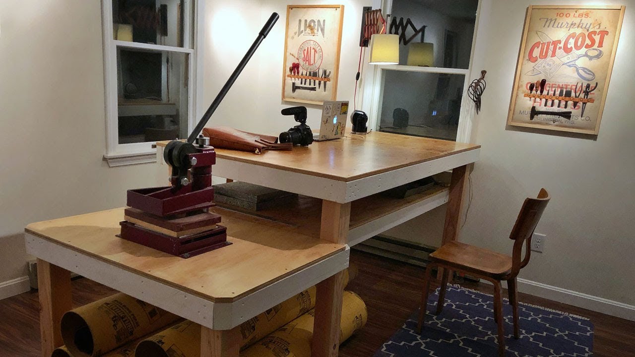 Building a Leather Workbench and Tool Storage (Workshop Build)