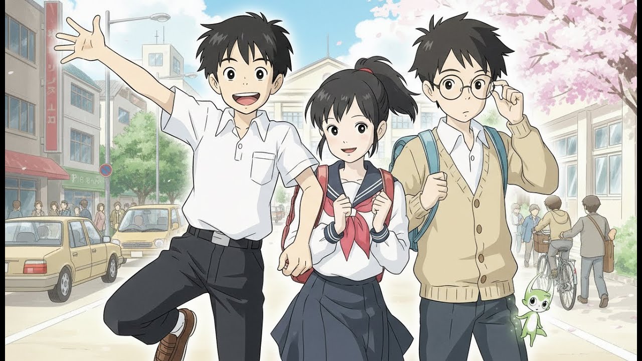 Three Friends' Gentle Daily Life | School Adventures, Fun & Warm Meals | Ghibli Inspired