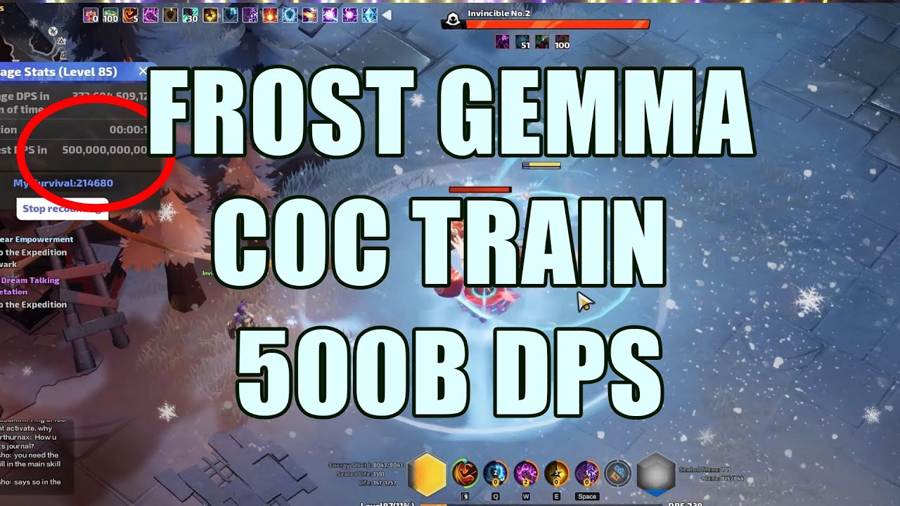 Frostbitten Gemma Cast On Crit Frost Terra - 500B DPS - Great Mapper - High Budget - TLI SS3