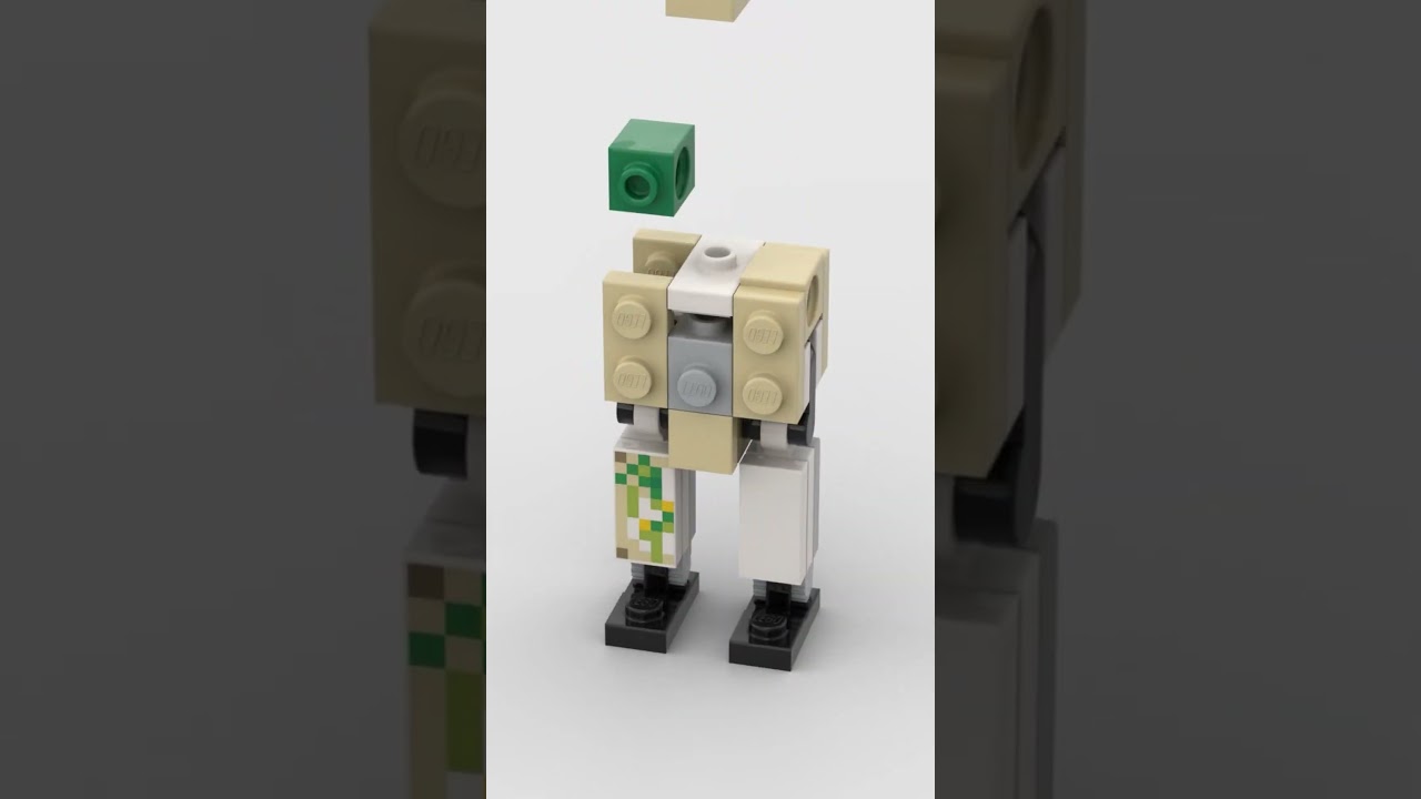 Iron Golem (from Minecraft) - How to build Lego Minifigure #lego #minecraft