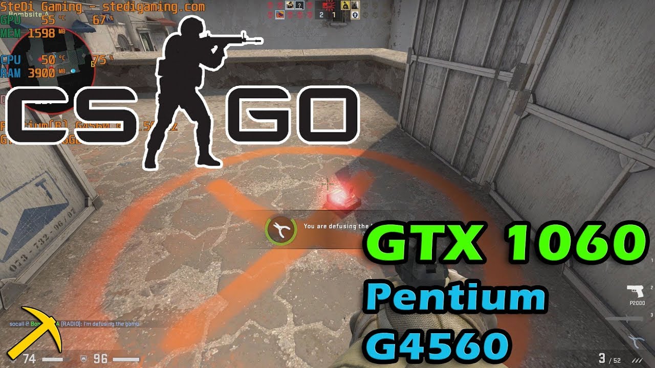 CS:GO On GTX 1060 & Pentium G4560 High Settings - Repurposing A Mining Rig