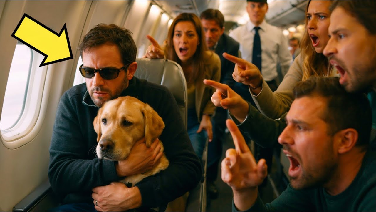 SIE HABEN DEN BLINDENHUND AUS DEM FLUGZEUG GEWORFEN… ABER WAS DER PILOT MACHT, SCHOCKIERT ALLE