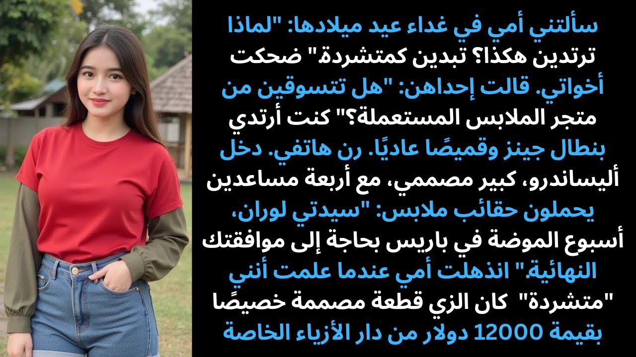 في فطور أمي سخروا من مظهري “كالمشردة”… ثم وصل مصممي مع مجموعتي الخاصة!