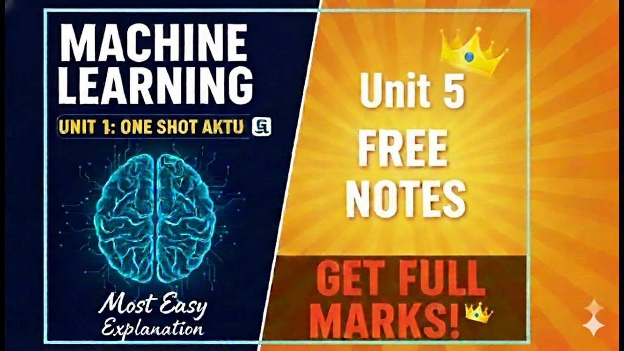 Machine Learning Techniques Unit 5 One shot Aktu |Btech|3rd year #MachineLearning #AKTU #oneshot