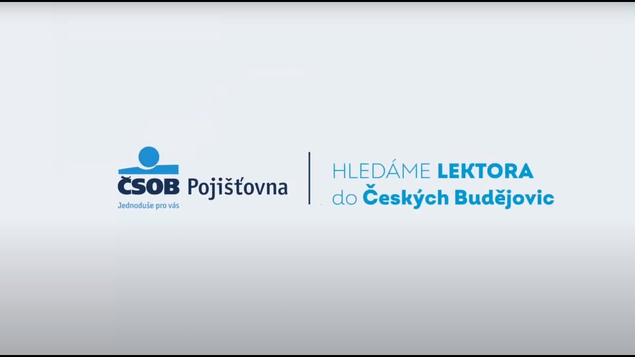 Hledáme lektora do Českých Budějovic