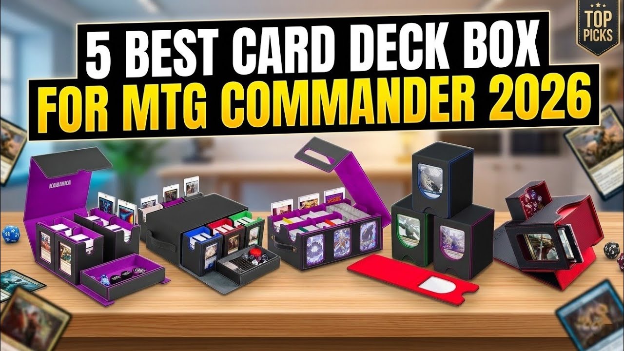 ✅Лучший бокс для колоды карт MTG Commander 2026 (проверено с использованием двойных протекторов!)