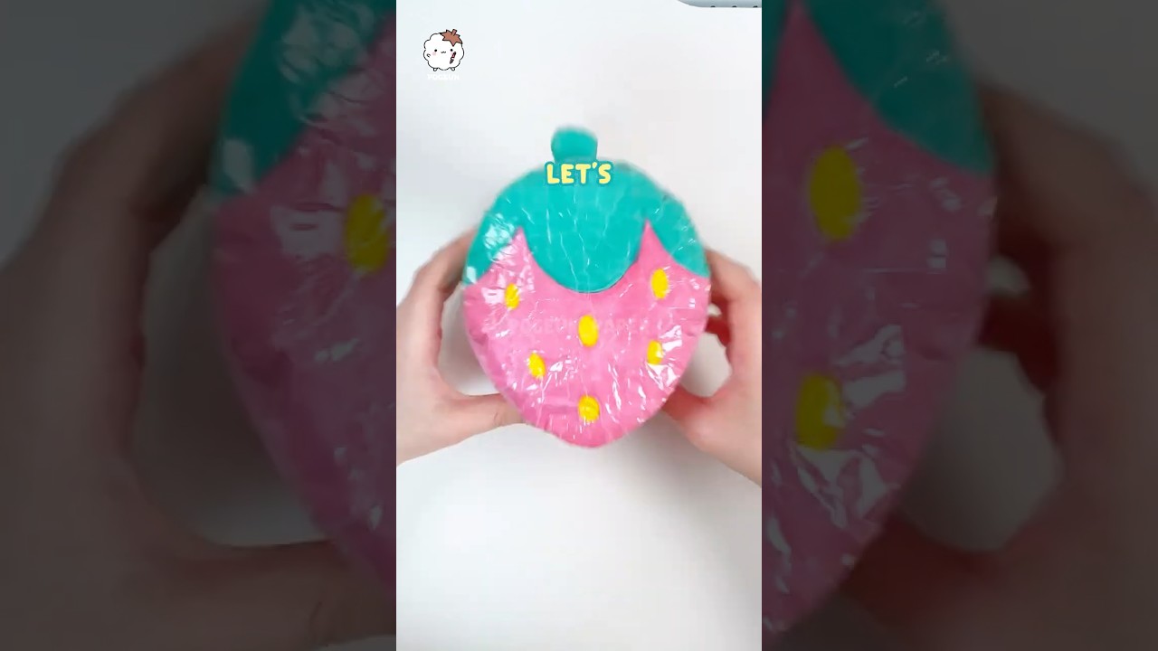 Супер пушистая клубника🍓из бумаги своими руками