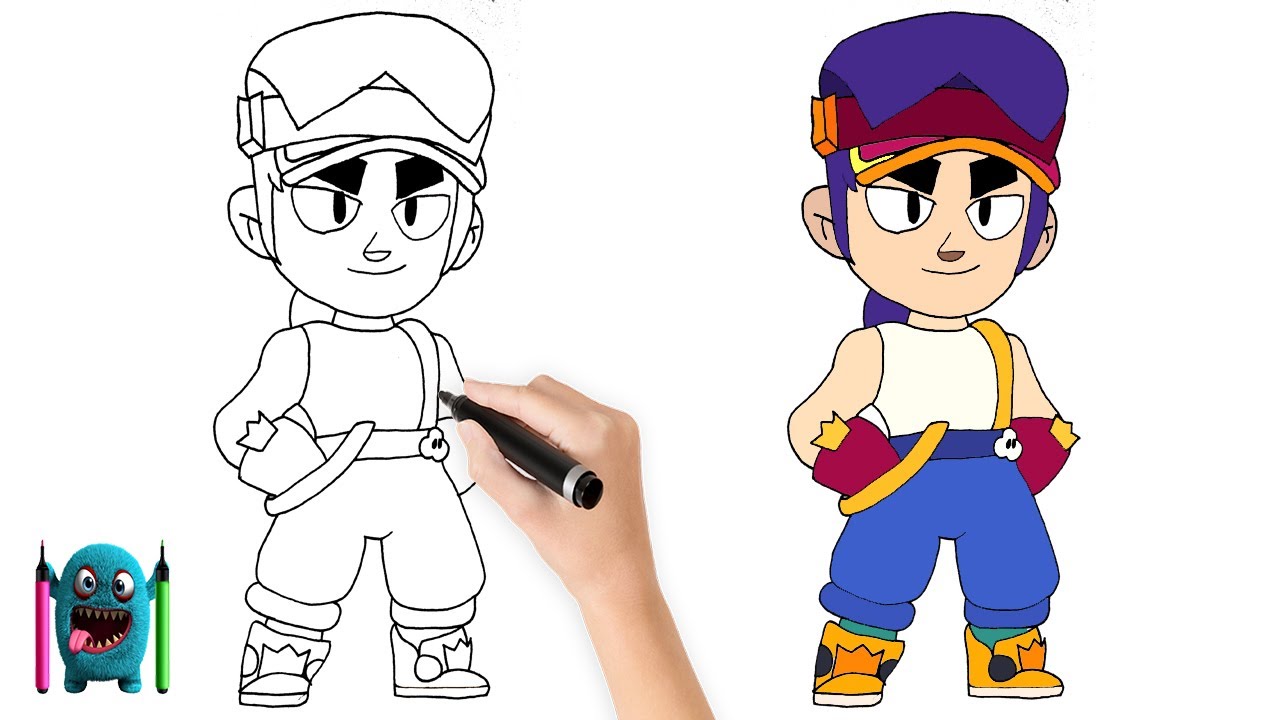 New Brawler Fang Çizimi How to Draw Brawl Stars