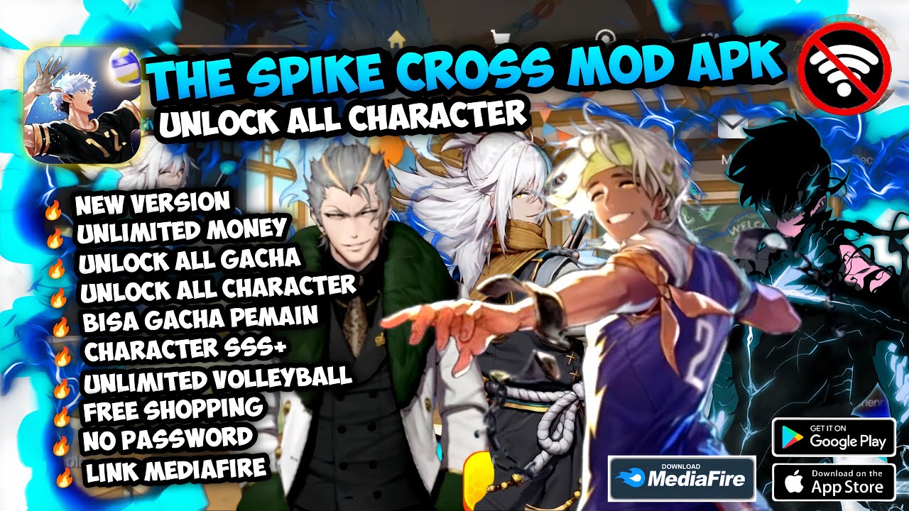 Download The Spike VolleyBall CROSS MOD APK V6.1.106 | MOD RAUL & LUCAS - UNLOCK ALL CHARACTER