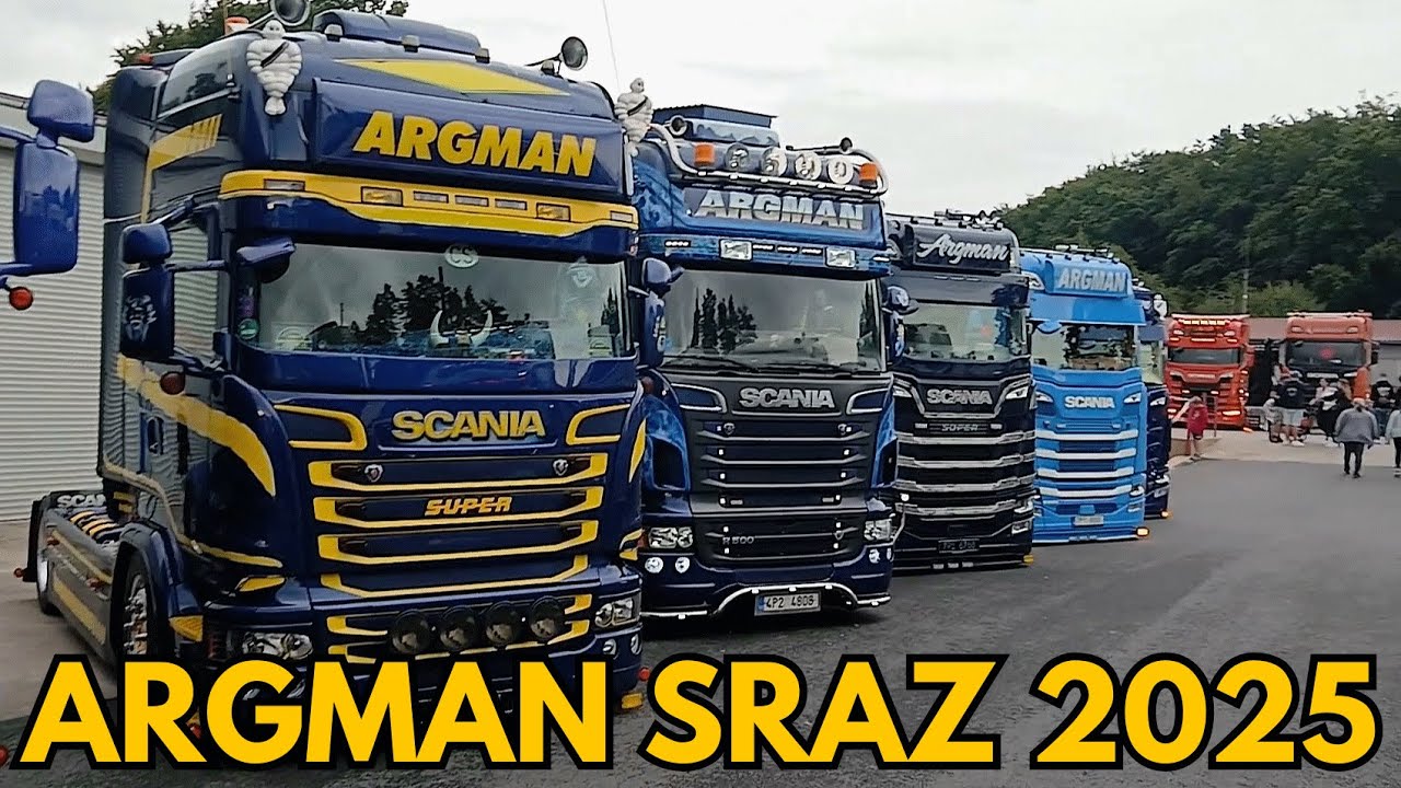 Argman sraz 2025 - kamiony v Hol&yacute;&scaron;ově