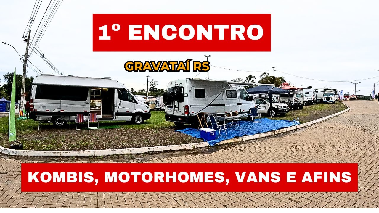 1º Encontro de kombis Motorhome Vans e a Fins em Morungava RS