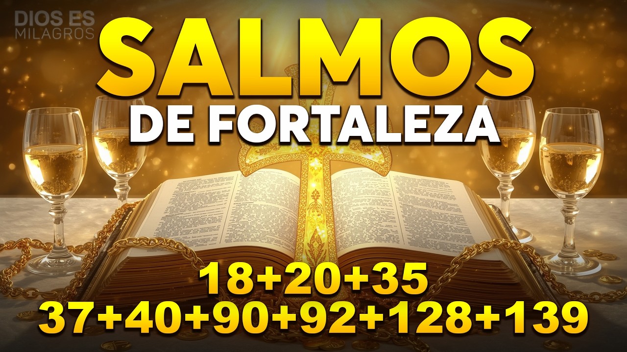 Salmos de Fortaleza 18, 20, 35, 37, 40, 90, 92, 128, 139 Con Oración Poderosa Biblia Hablada