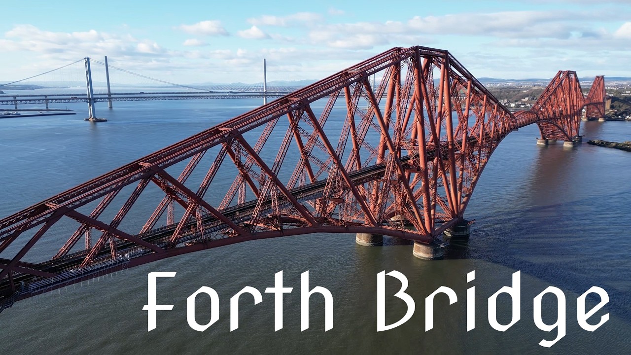 Forth Bridge - Queensferry - Scotland | 4K | DJI Mini 3 Pro