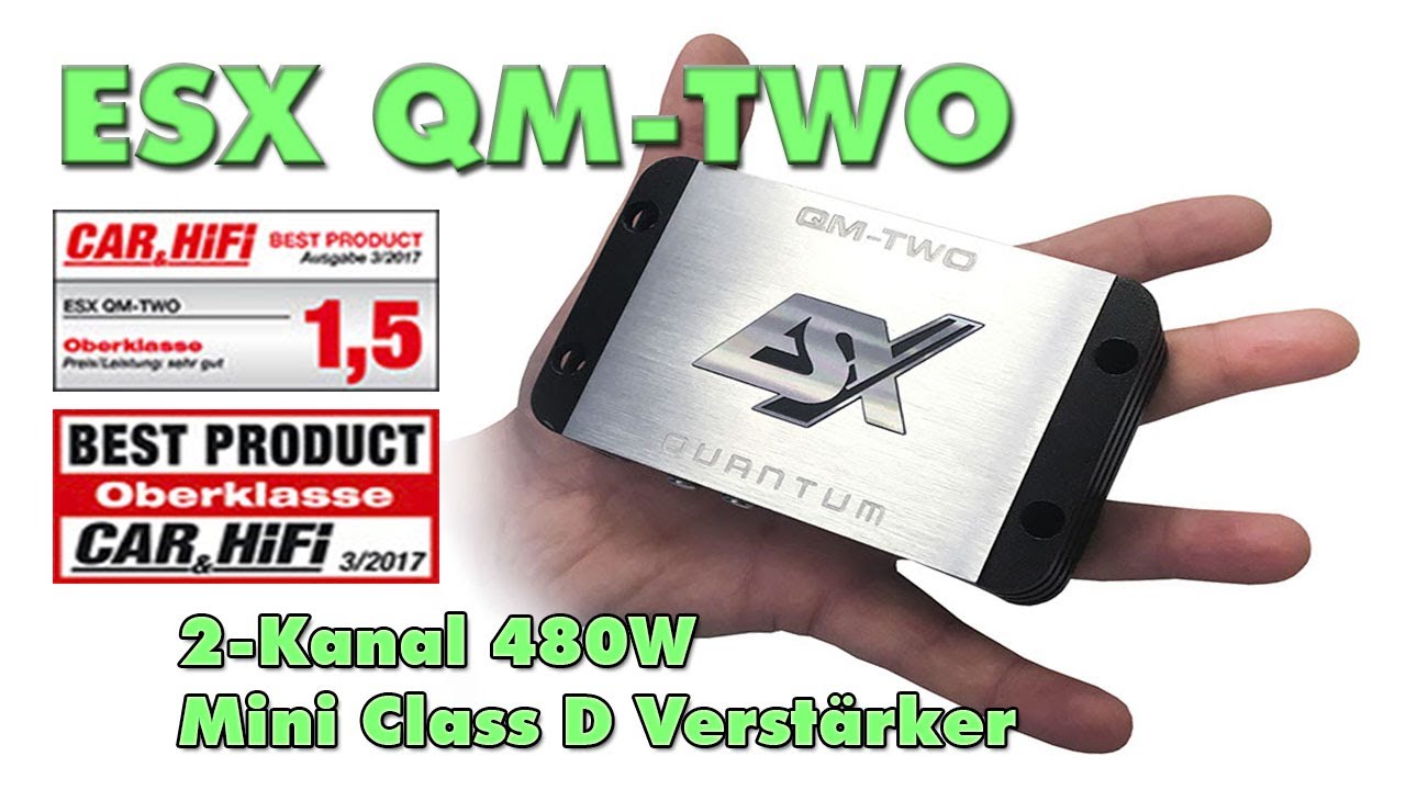 ESX QM-TWO Mini Endstufe Verstärker Quantum Serie Unboxing