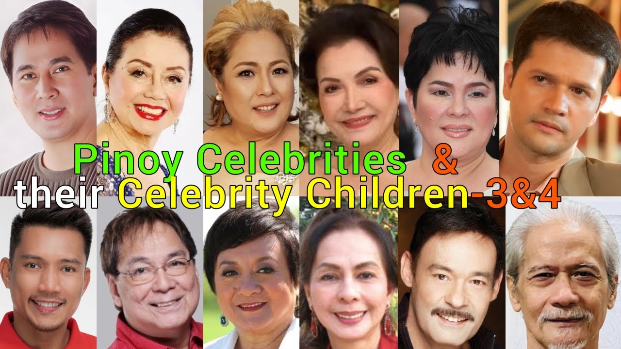 PINOY CELEBRITIES AND THEIR SHOWBIZ CHILDREN PART 3 & 4