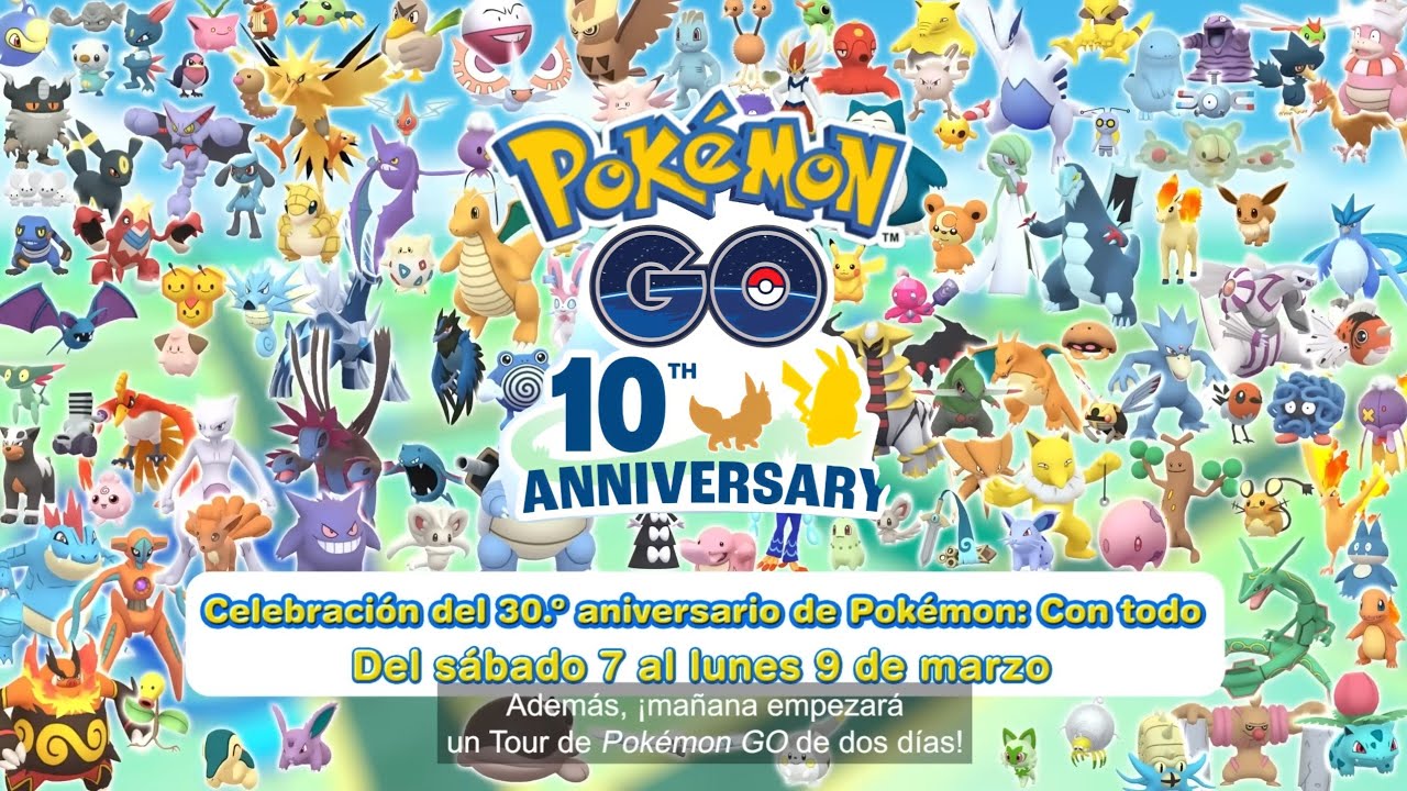 Lista de los Pokemon Legendarios que saldrán de Invienso durante Solo 3 días en #PokemonGo 10 años!