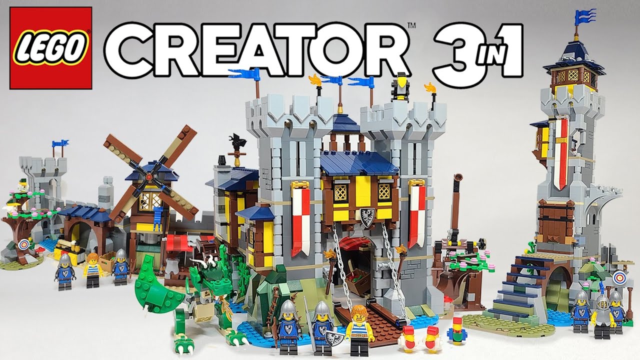 LEGO Creator 3 in 1 Medieval Castle ALL THREE BUILDS (31120) - 2021 Set Review