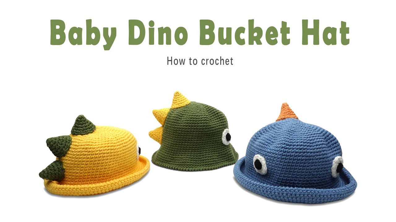 Easy & Fast Crochet Baby Dino Hat/Crochet Beanie/Crochet для начинающих