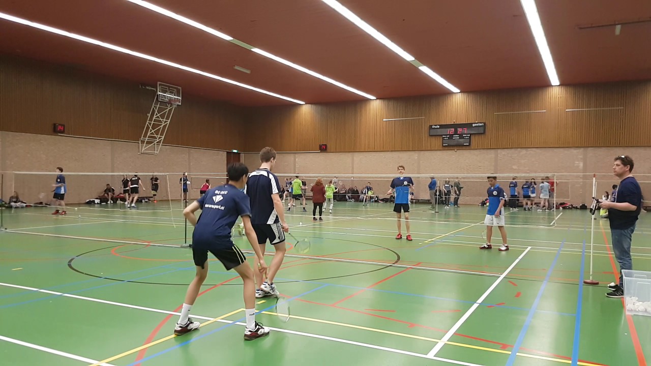 BC DKC tegen BC Delft 9 april 2017 brasserkade delft Mika en robert