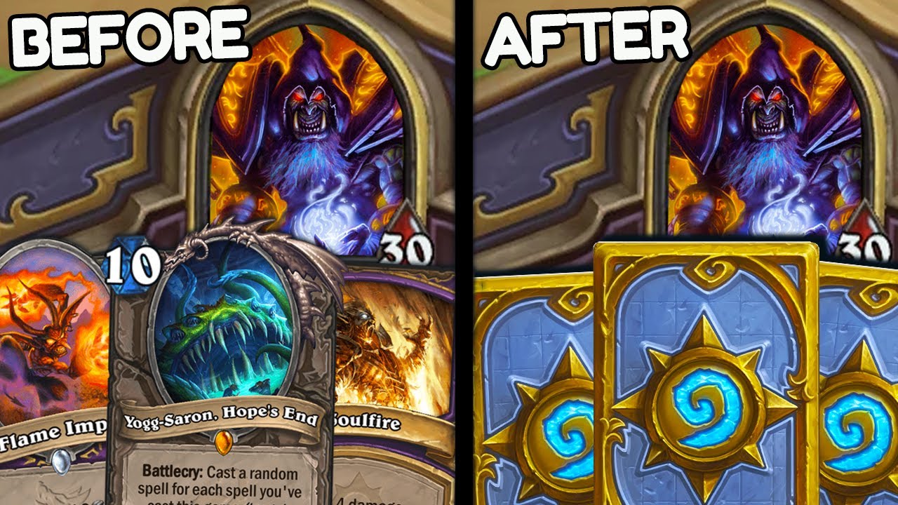 Hearthstone, but you DO NOT know your cards